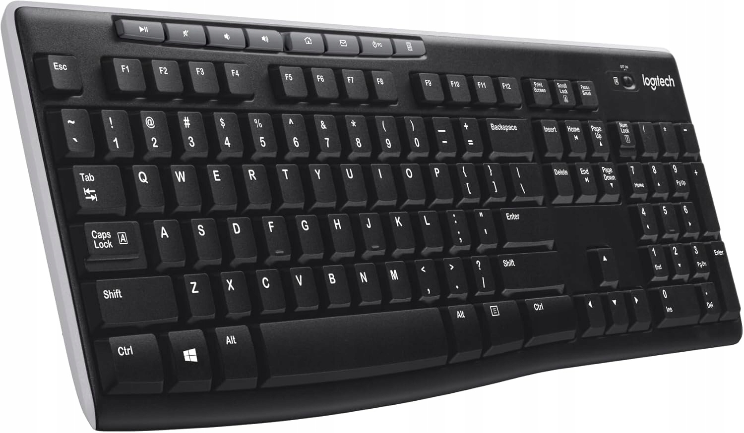Klawiatura Bezprzewodowa Gamingowa 2.4GHZ Logitech K270 Qwerty Lekka