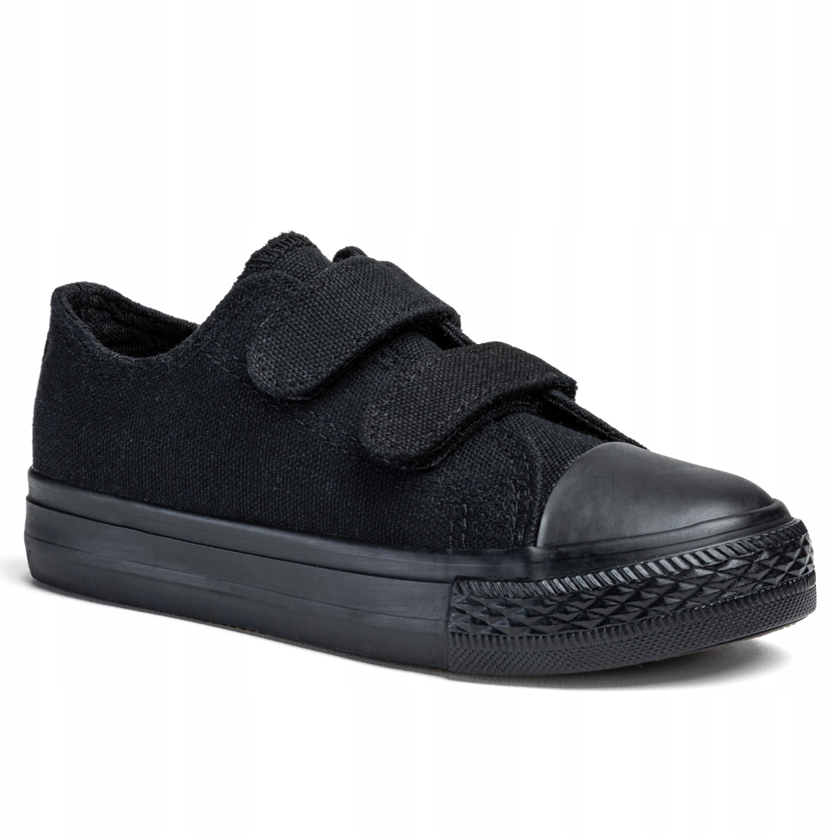 AXIM 23762 TRAMPKI TENISÓWKI SZKOLNE NA RZEPY DZIECIĘCE CZARNE R 36