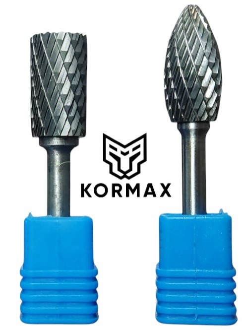 Fréza 14 mm Pilník vysokorychlostní plamenový válcový z karbidu Kormax 2 ks