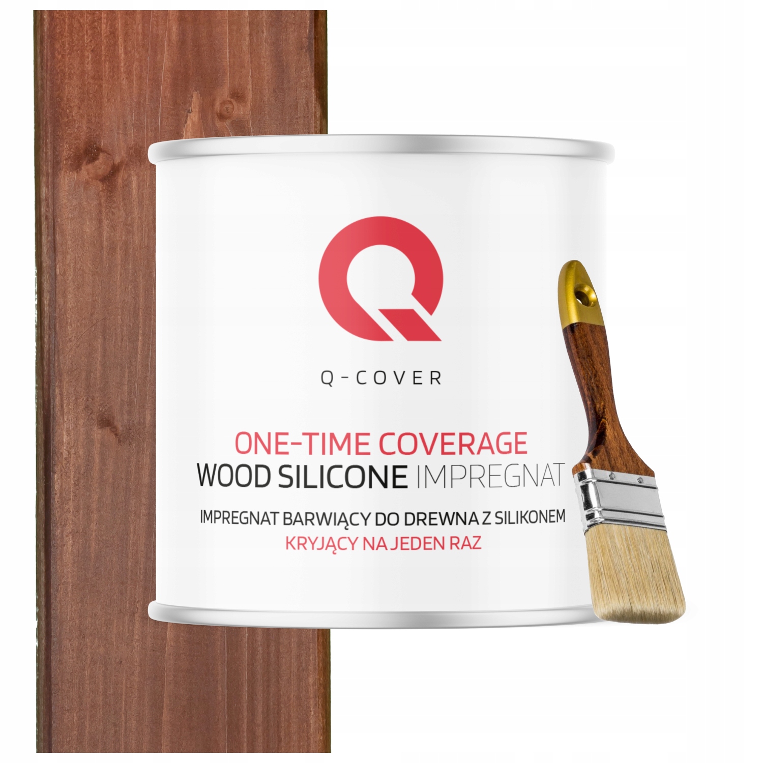 Impregnace Na Dřevo, Krycí Na Jedno Použití Barva Ořech Tmavý 2,5 L Dárek
