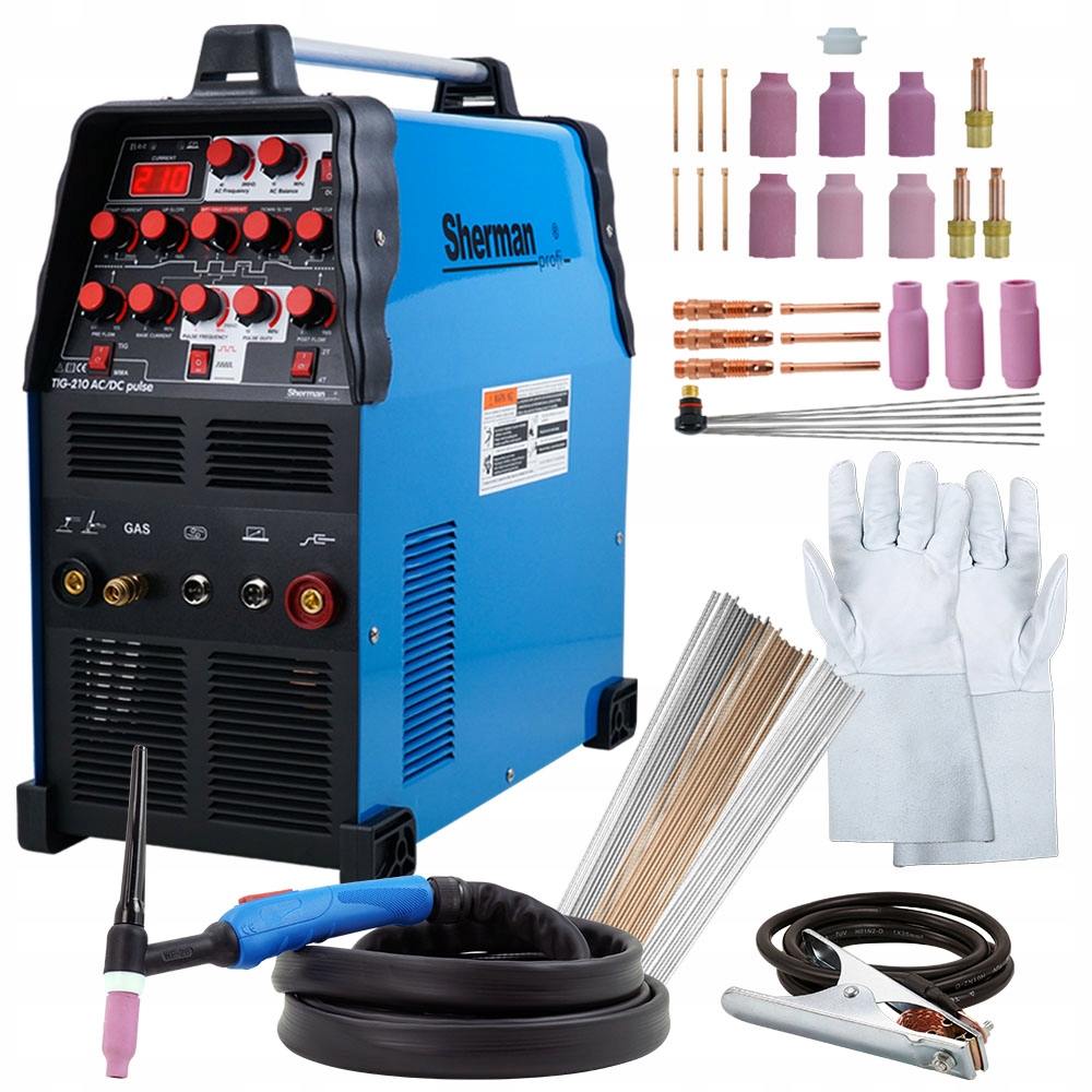 TIG AC/DC Puls Spawarka 200A do Aluminium TIG MMA