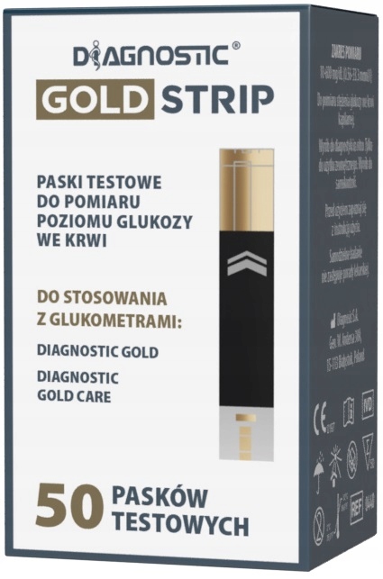 

Diagnostic Gold Paski Testowe Do Glukometru 50szt