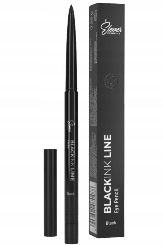 EleverCosmetics Blackink line Tužka na oči Voděodolná Dlouhotrvající Houbička