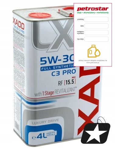 Xado Luxury Drive 5W30 C3 Pro 1STAGE