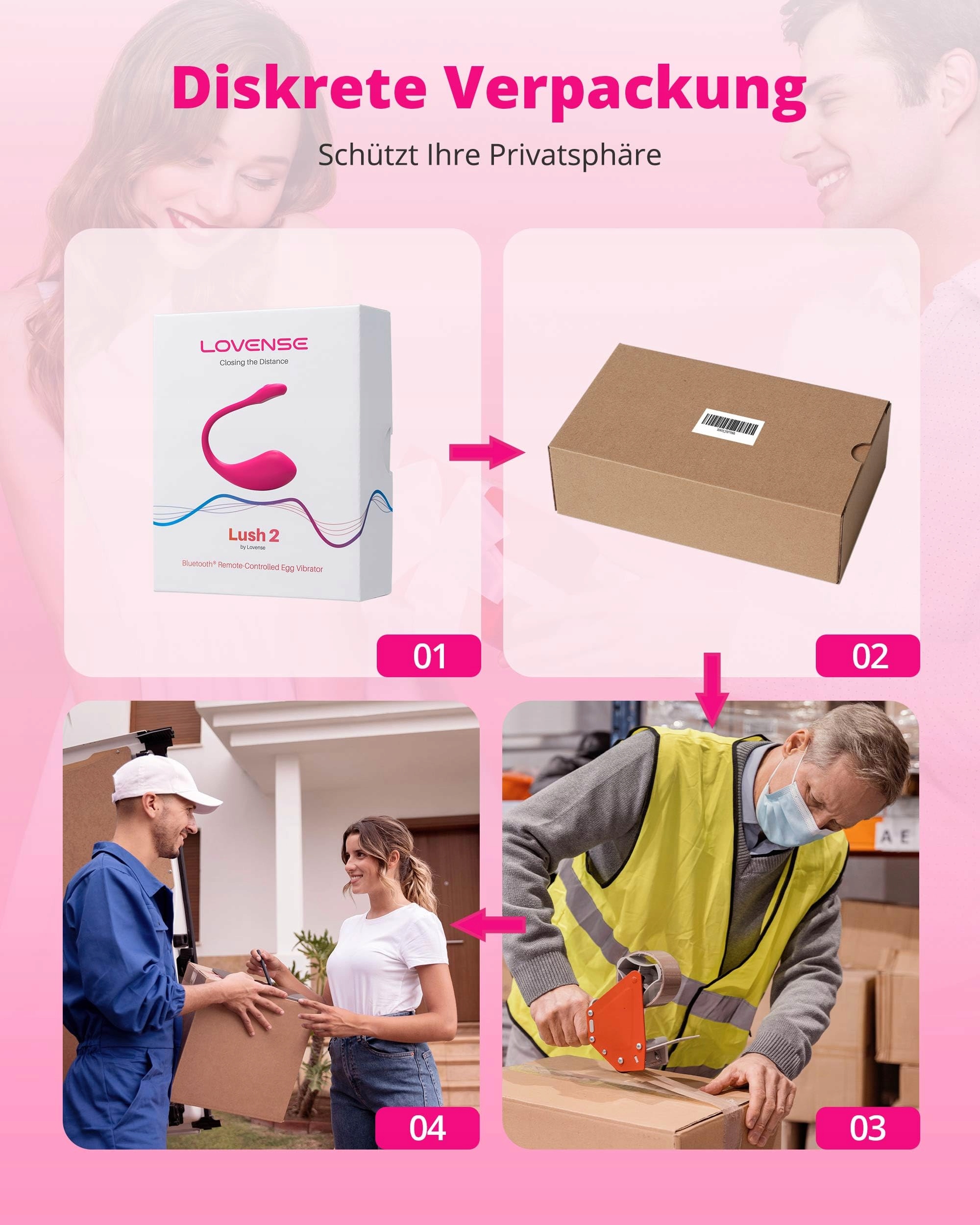 LOVENSE Lush 2 Wibrator G-Punkt Dla Kobiet Bluetooth Wodoodporny Cichy — miniatura 7