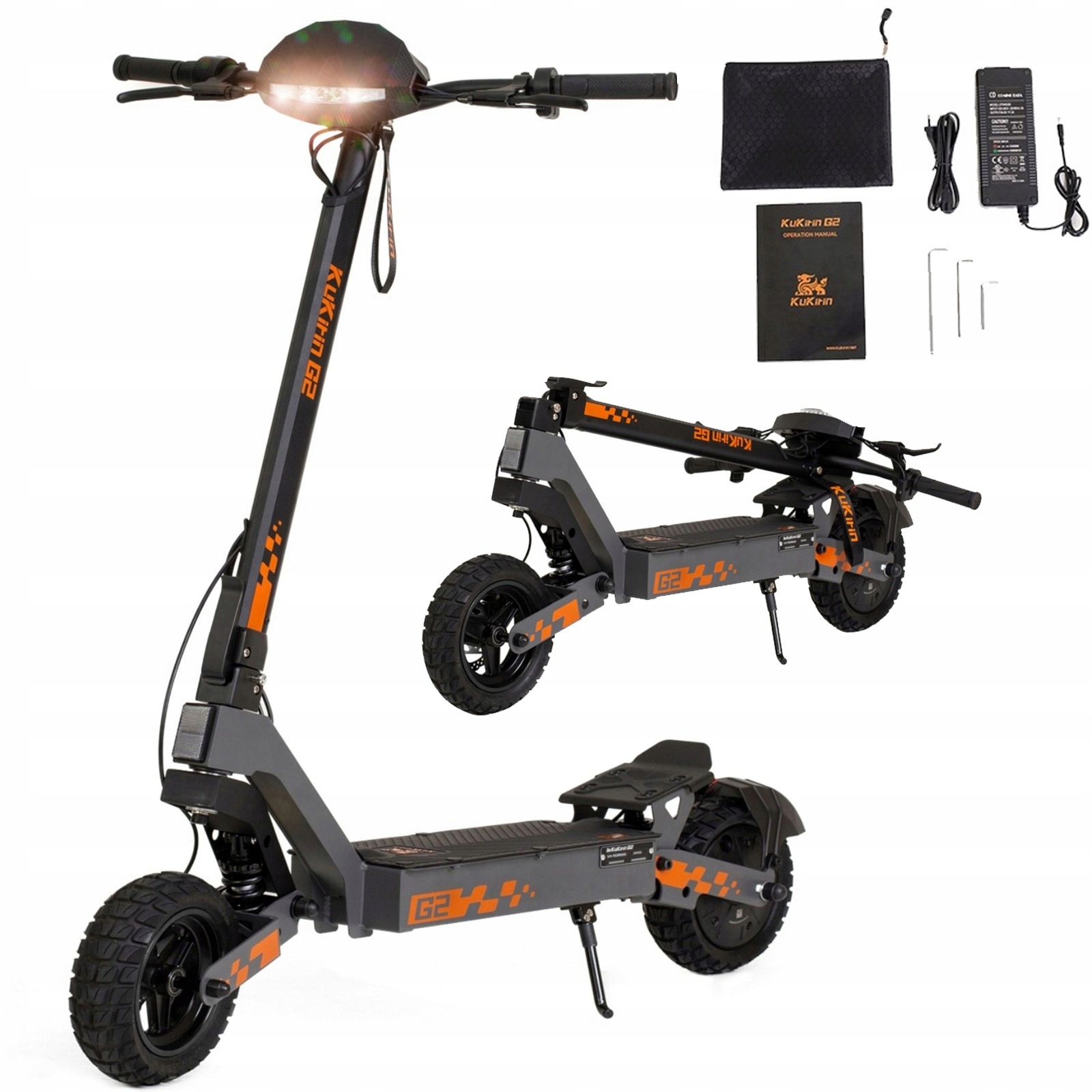 Kukirin G2 2025 10'' Pojazd elektryczny 1200W 45KM/H 15Ah 55KM