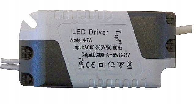 Zasilacz LED DRIVER 7W DC 12 - 28V tansformator