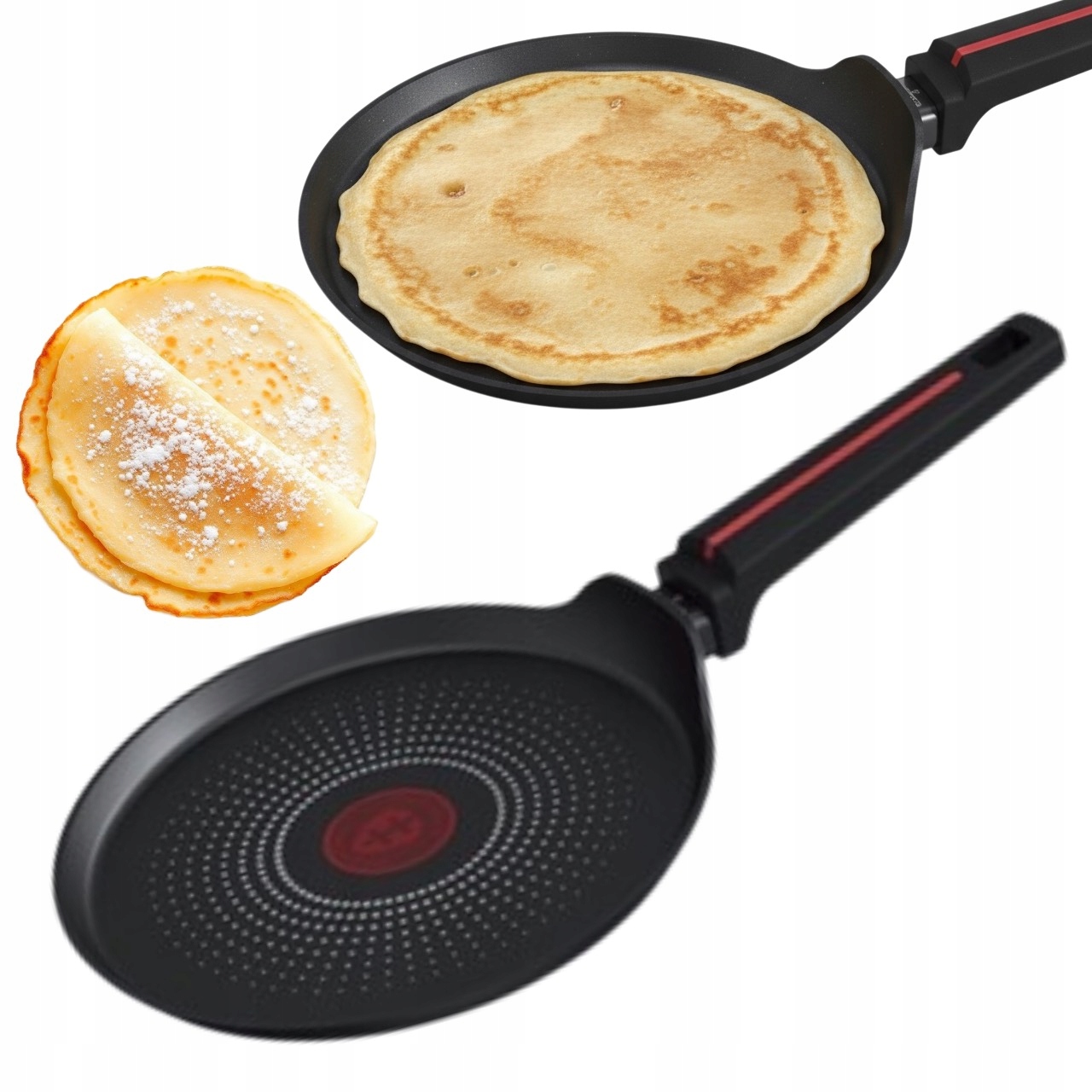 Zwieger Patelnia do naleśników 26cm Red Line ThermoDot wskaźnik temperatury