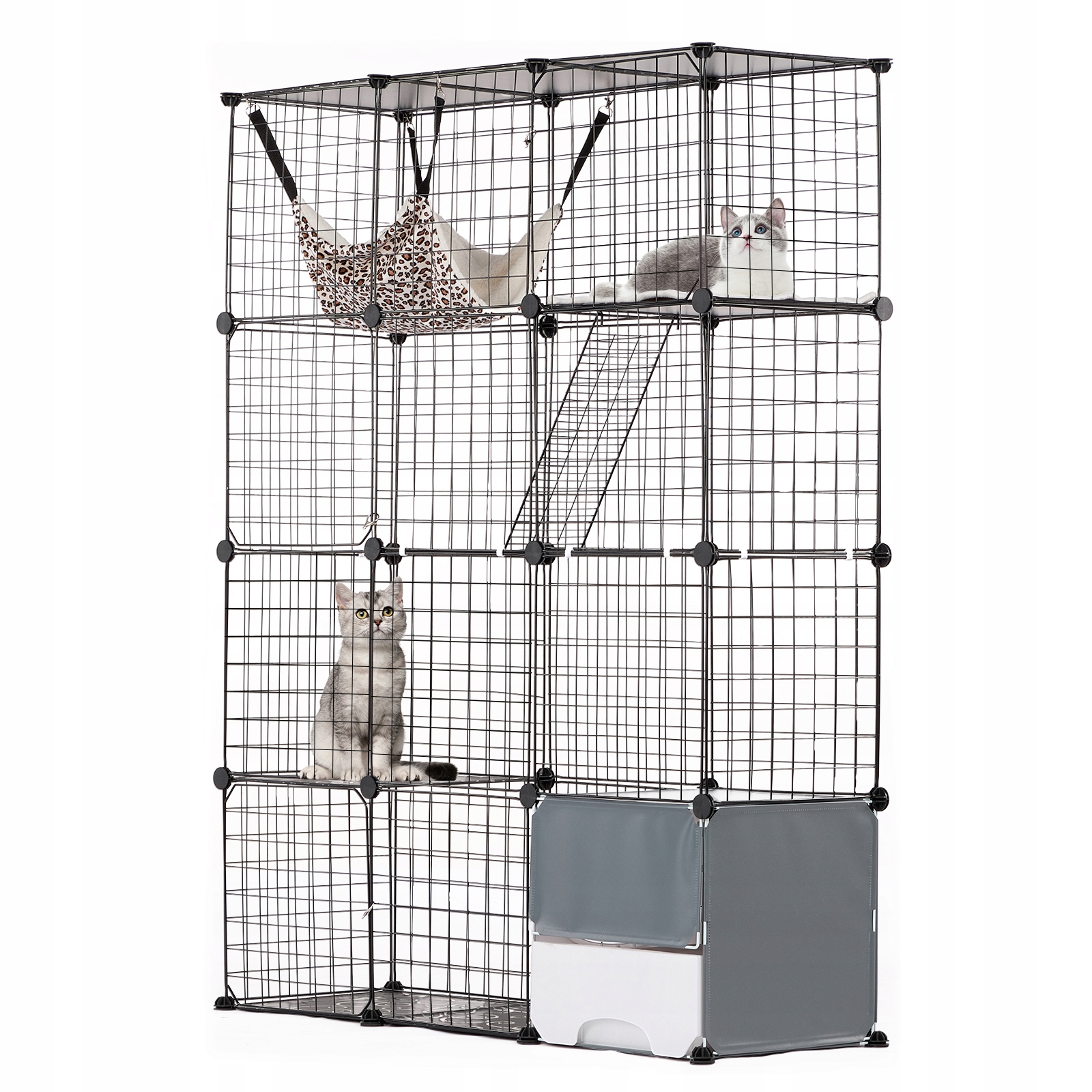Levně Vevor Klatka Dla Kota 4-Poziomowa 104,1x36x139,7CM Niełatwo Się Odkształca