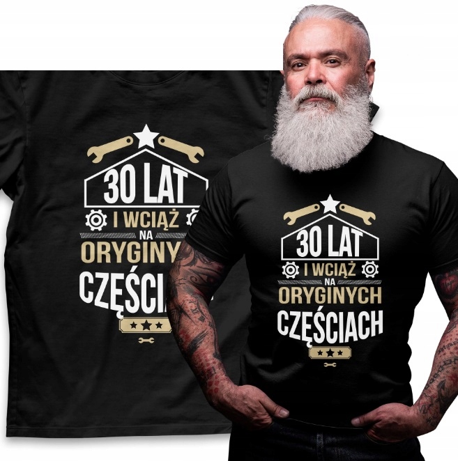 

Koszulka Męska Upominek Urodziny Każda Ilość Lat