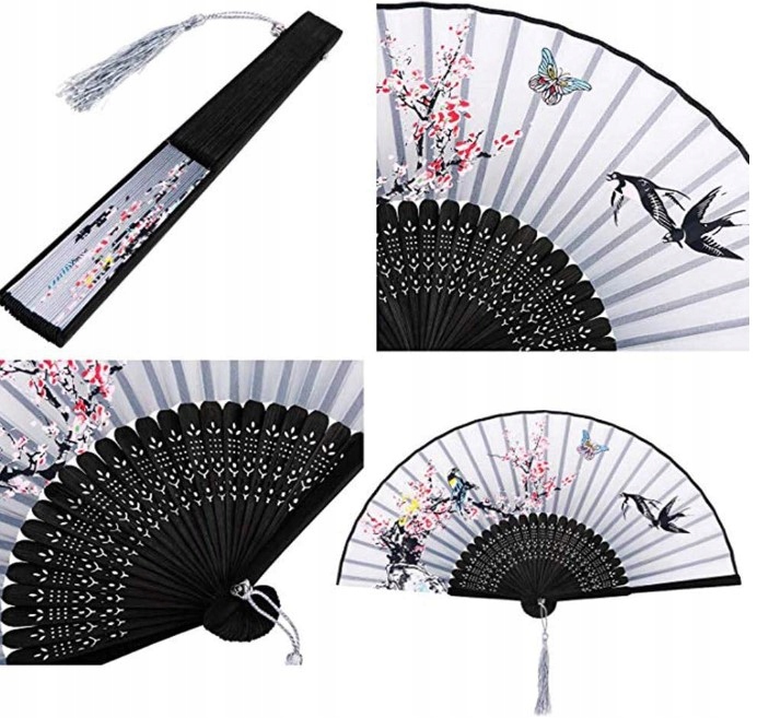 WACHLARZE JAPOŃSKIE SKŁADANE DLA KOBIET 4SZT. Kod producenta WACHLARZ JAPOŃSKIE SKŁADANE