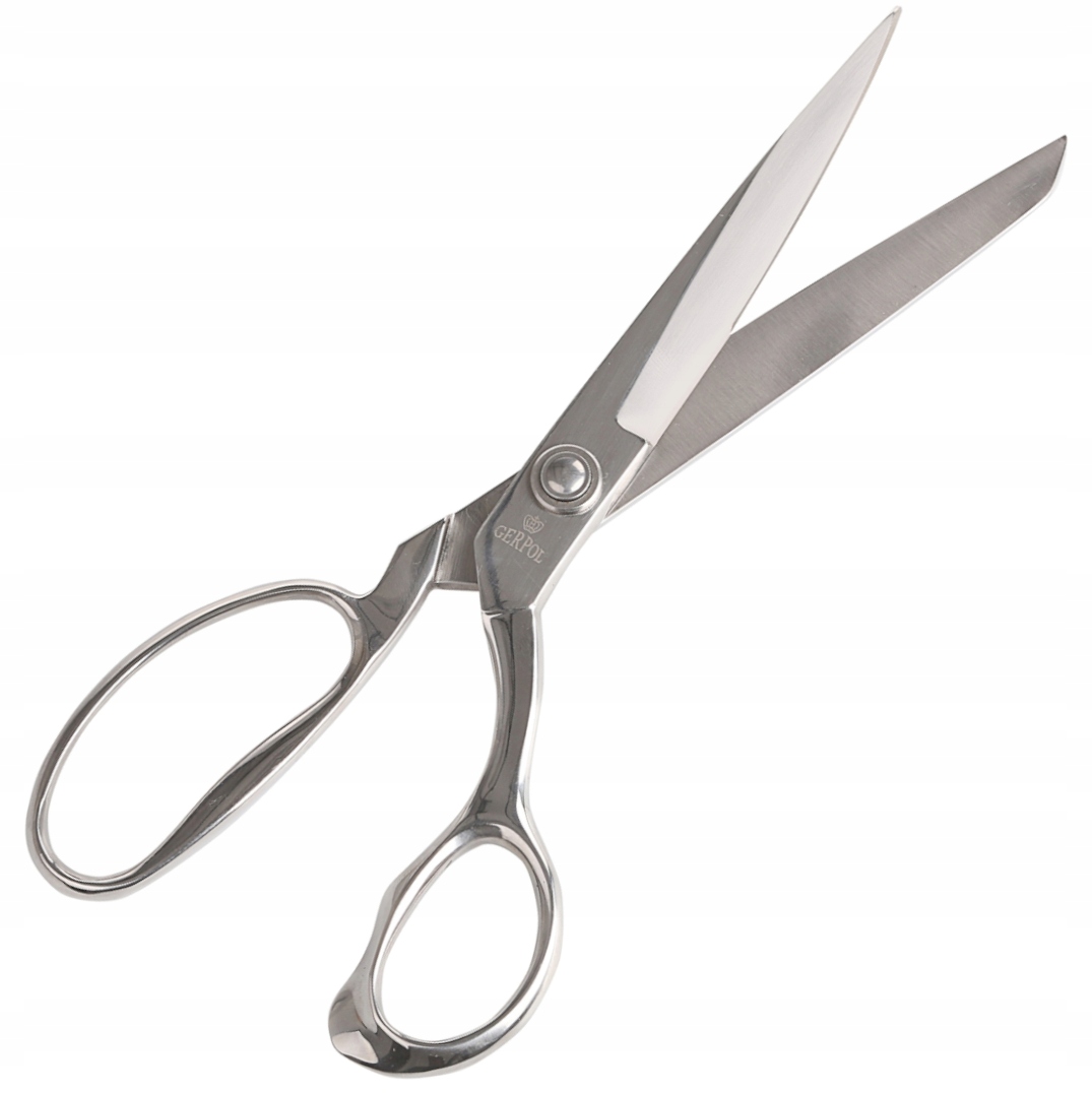 GERPOL NOŻYCZKI NOŻYCE KRAWIECKIE CAŁOSTALOWE DLA TAPICERÓW OSTRE 25CM