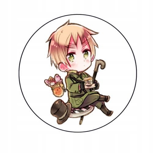 Przypinka Hetalia Anime Anglia 58 mm prezent dla fana