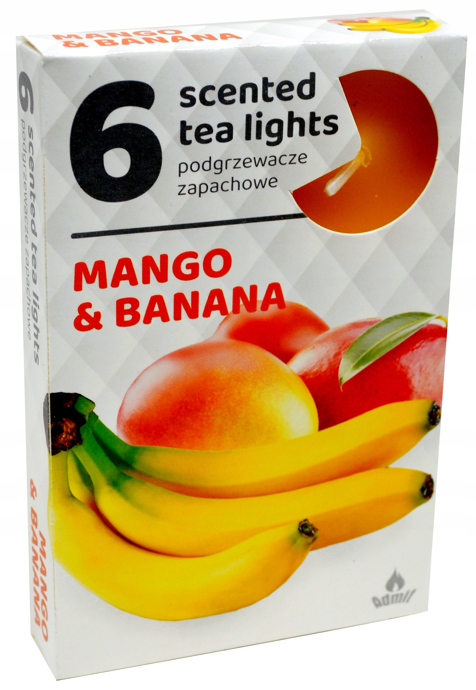 Podgrzewacze zapachowe 6 sztuk, zapach MANGO BANAN