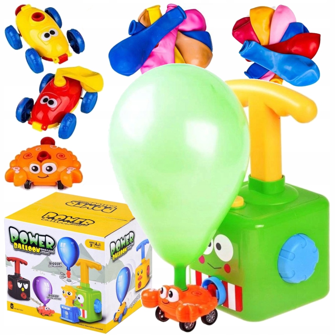 

Wyrzutnia Balonów i Samochodów Pompka Balony