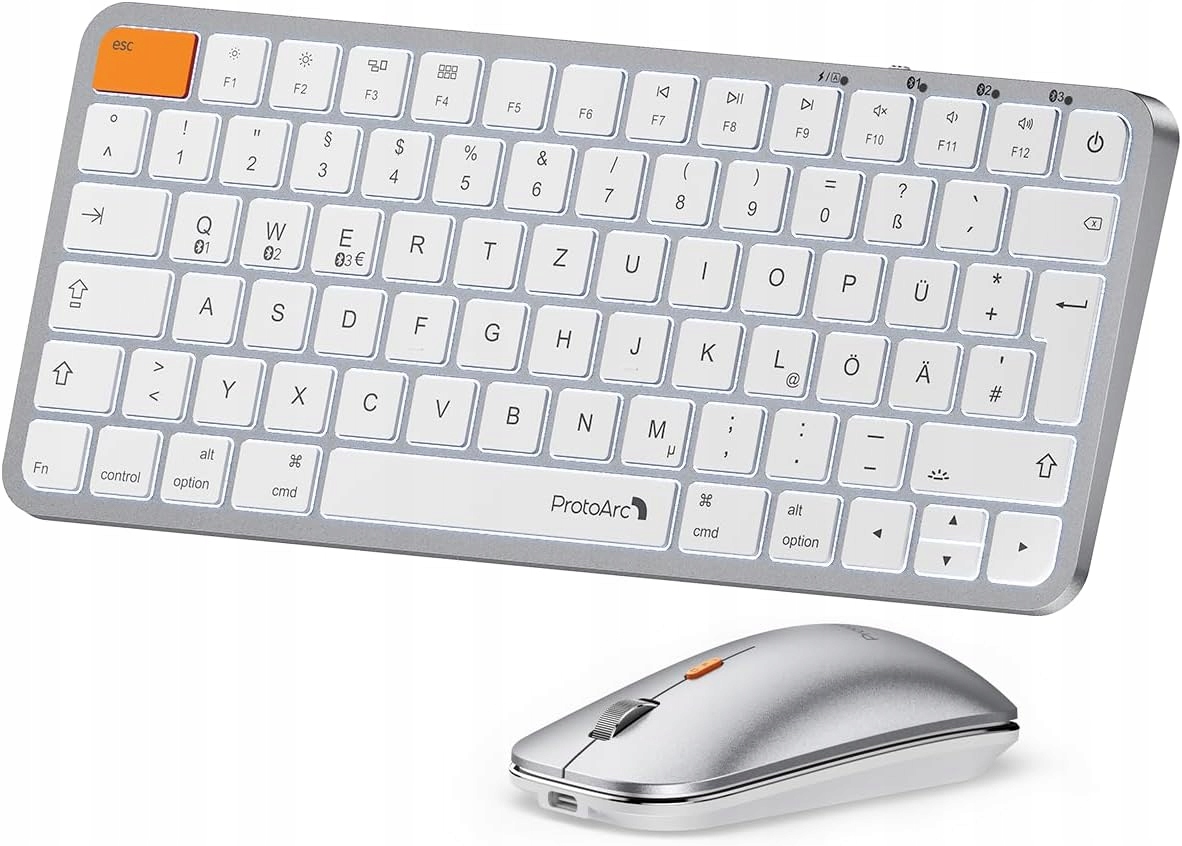 Protoarc KM90-A Podsvícená Klávesnice Bezdrátový Set Qwertz