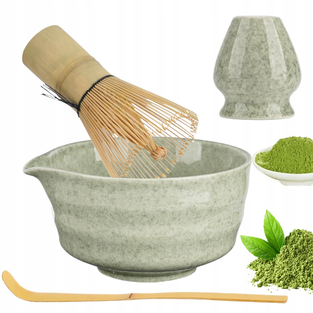 Zestaw Do Herbaty Matcha Zestaw 4CZĘŚCIOWY Tradycyjny Smak Parzenia Herbaty