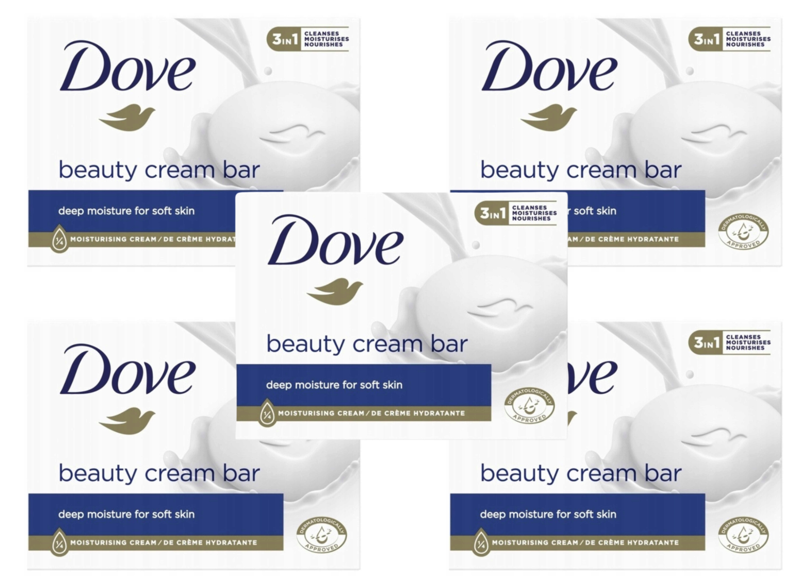 DOVE Mydło kremowe w kostce nawilżające kostka 90 g Oryginal Nawilżanie