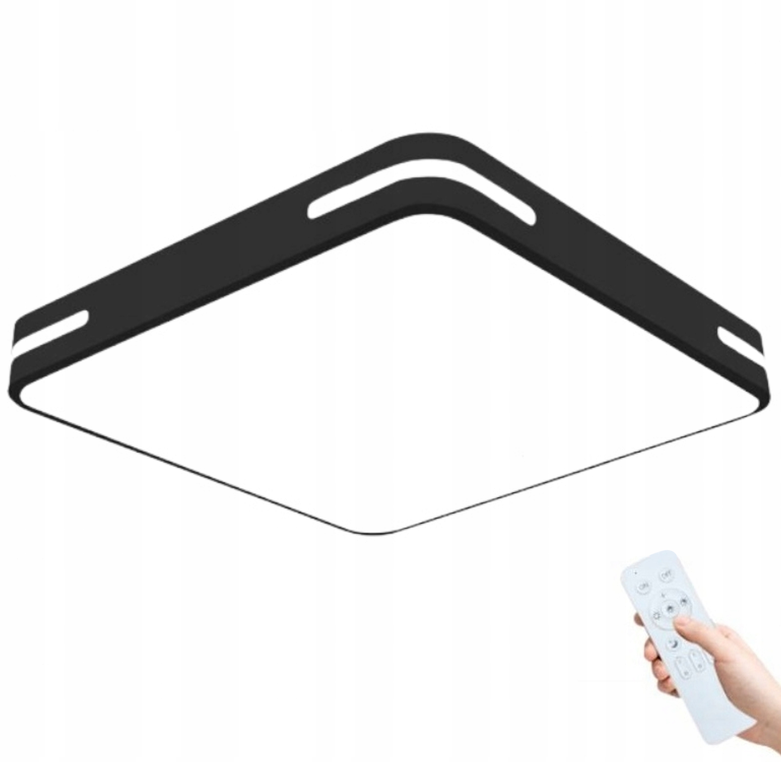 Stropní Svítidlo Stropní Svítidlo Závěsný Led Lustr Černá S Dálkovým Ovládáním, Variabilní, 50 CM