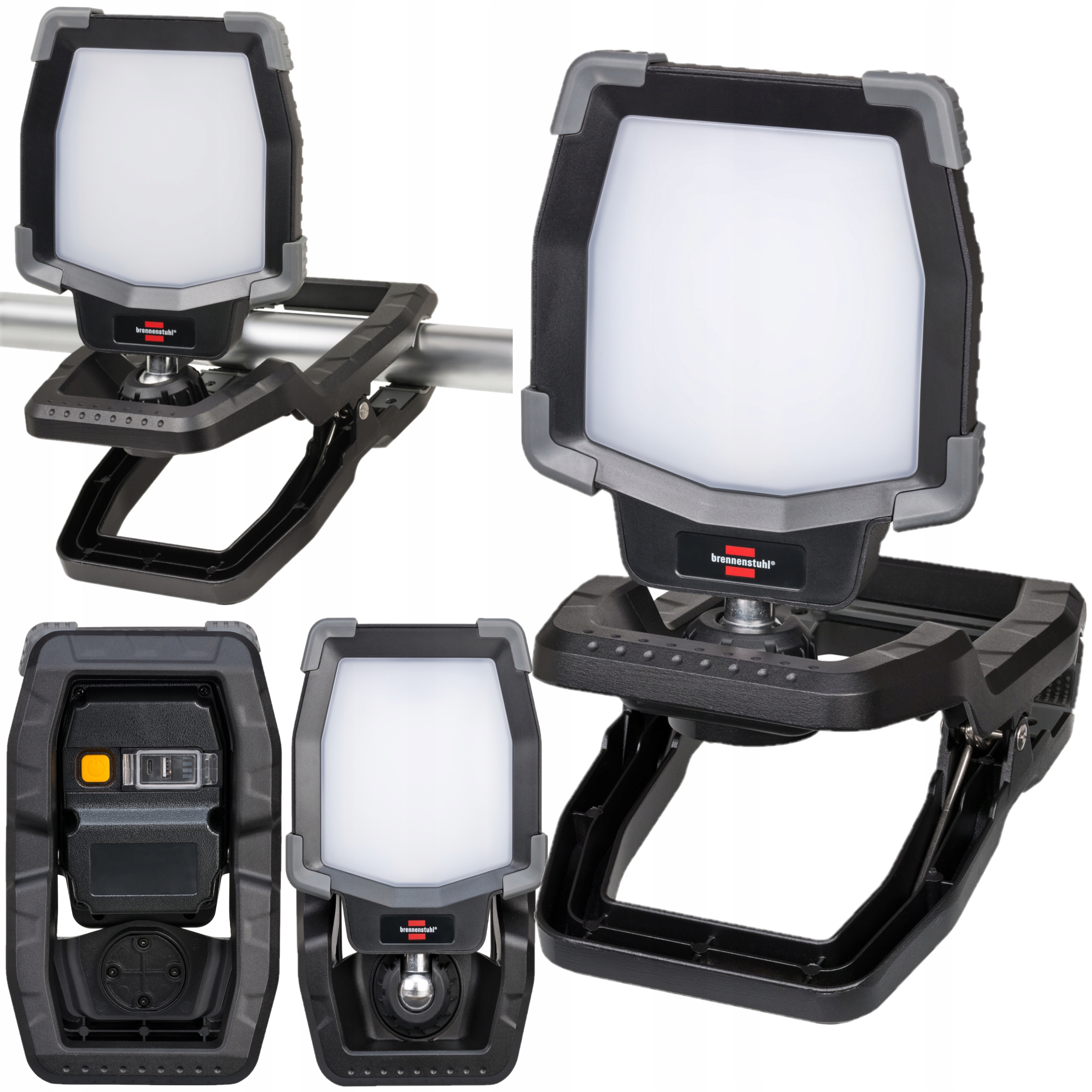 Brennenstuhl Prenosná Led Reflektorová Lampa S Svorkou 3800lm 12h IP65