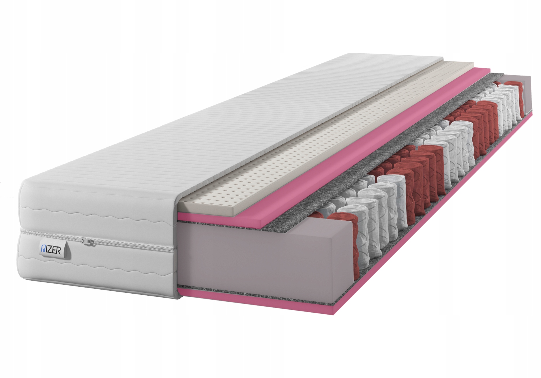 Matrace 90x200 kapsová 23 cm 7 zón Hr oboustranná H2/H3 Latex