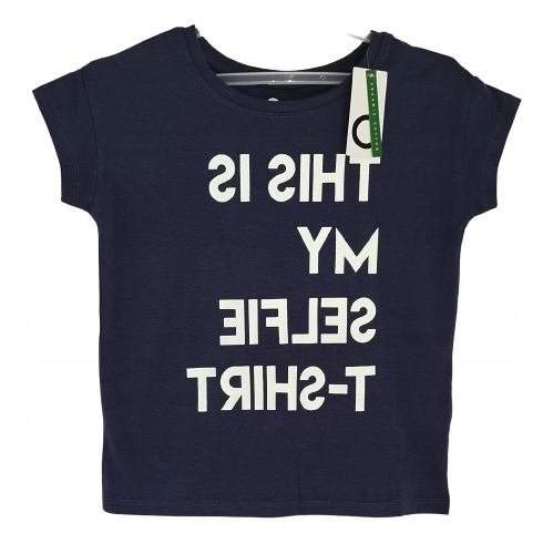 

T-shirt Selfie koszulka nadruk Cubus 140 granat