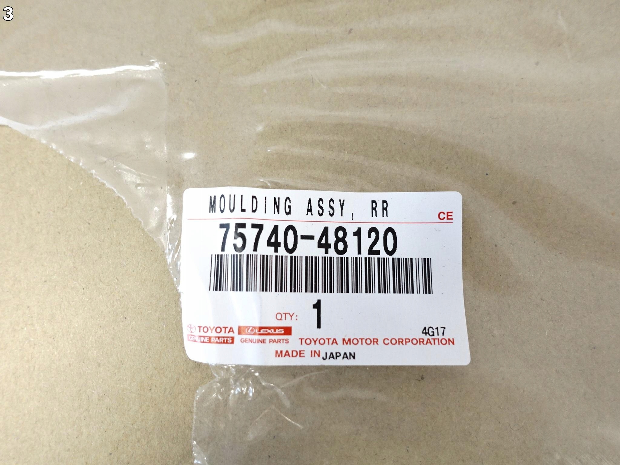 LEXUS RX V 5 RX450 RX350 22- moulding dust windows left rear part CHROM