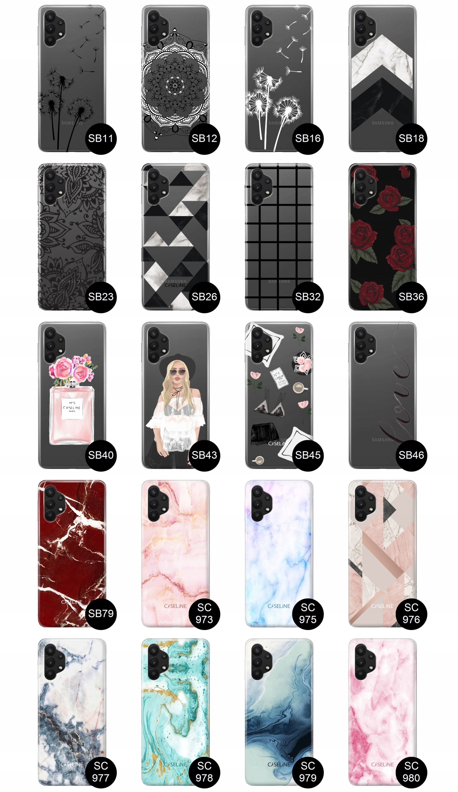 Etui do Samsung A32 5G case wzory guma