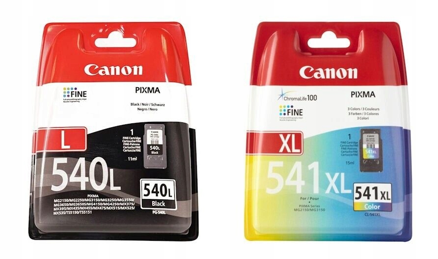 

2x Tusz Canon PG540 L CL541 XL Pixma MG3250 MG3550