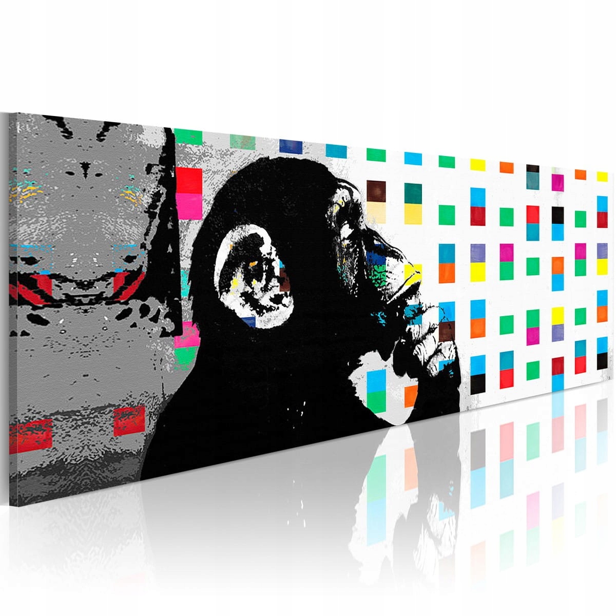 

Obraz - Banksy: The Thinker Monkey - 120X40