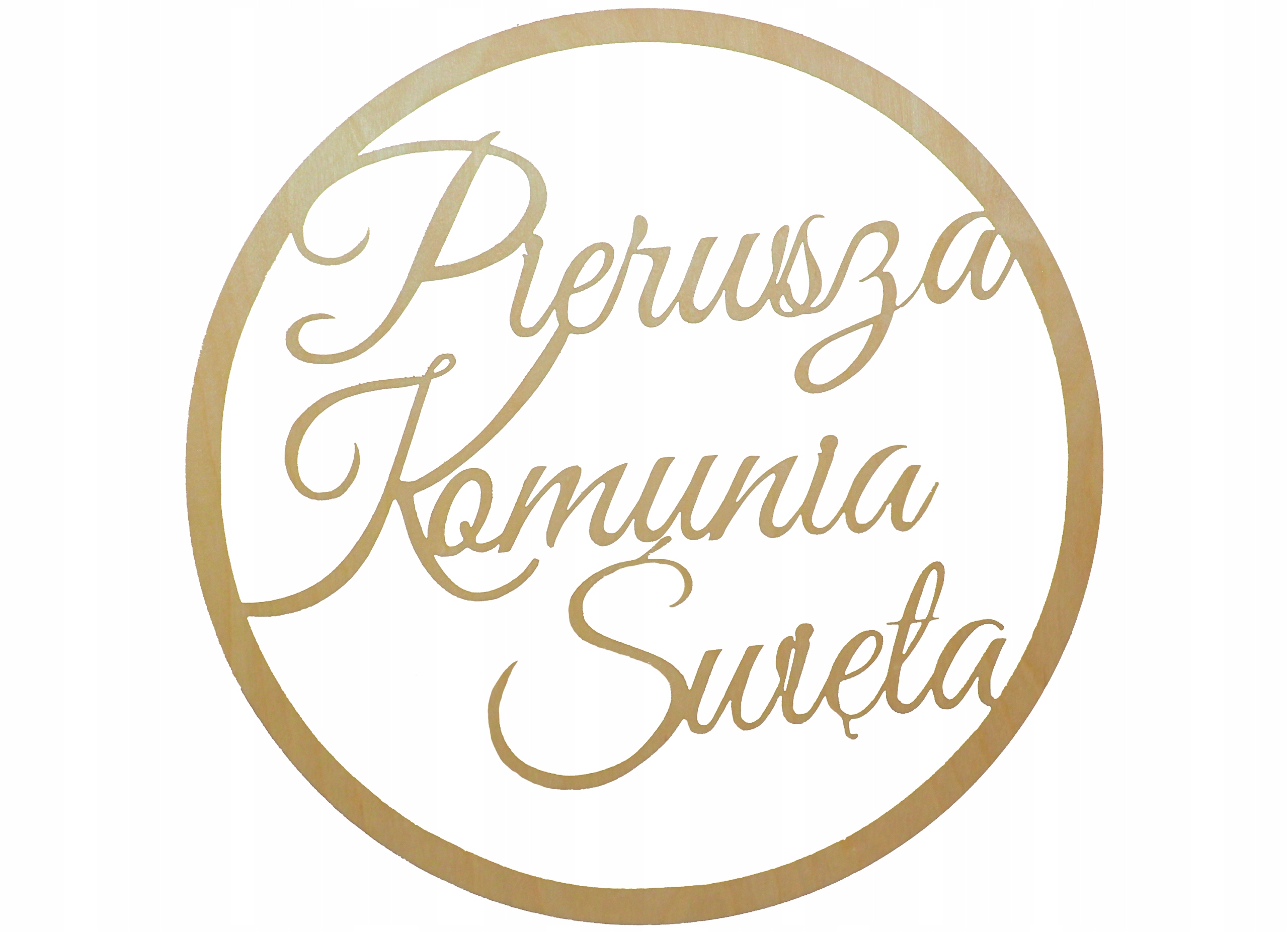 Koło Pierwsza Komunia Święta dekoracja ścienna