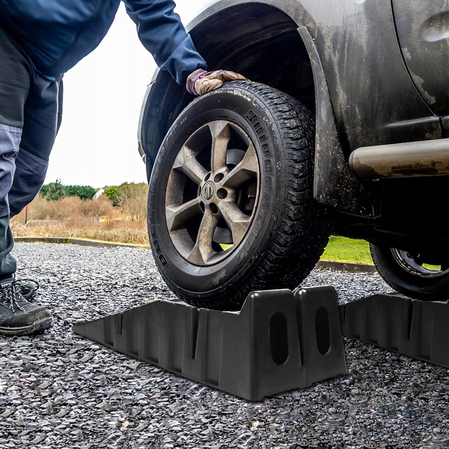 NAJAZDY SAMOCHODOWE RAMPA NAJAZDOWA PODNOŚNIK 2SZT Marka Luxtom