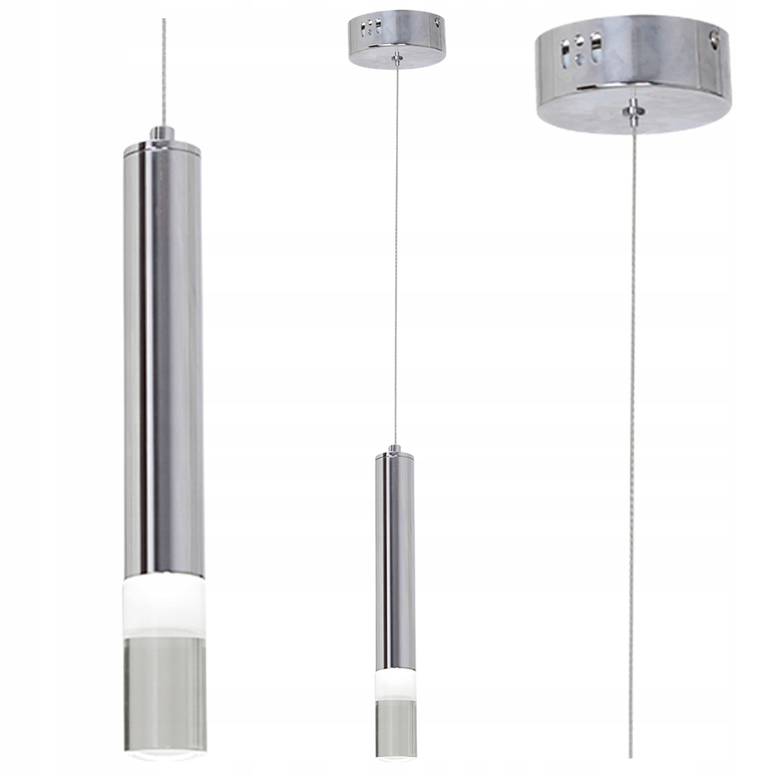 Závěsné Stropní Svítidlo Led Lustr Loft Moderní Do Obývacího Pokoje Zwis Stříbrná