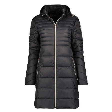 Dámská bunda Geo Norway Bealize Black parka pro každodenní nošení, teplá, pohodlná