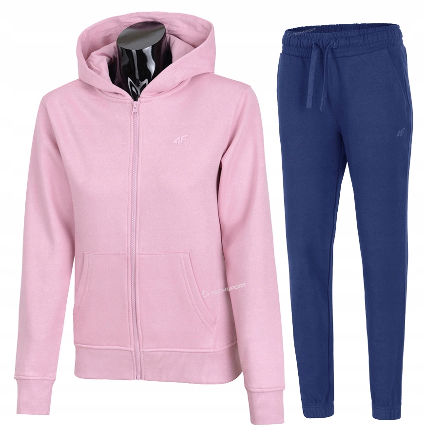 4F Damski Dres Bawełna Komplet Bluza Spodnie rozm L