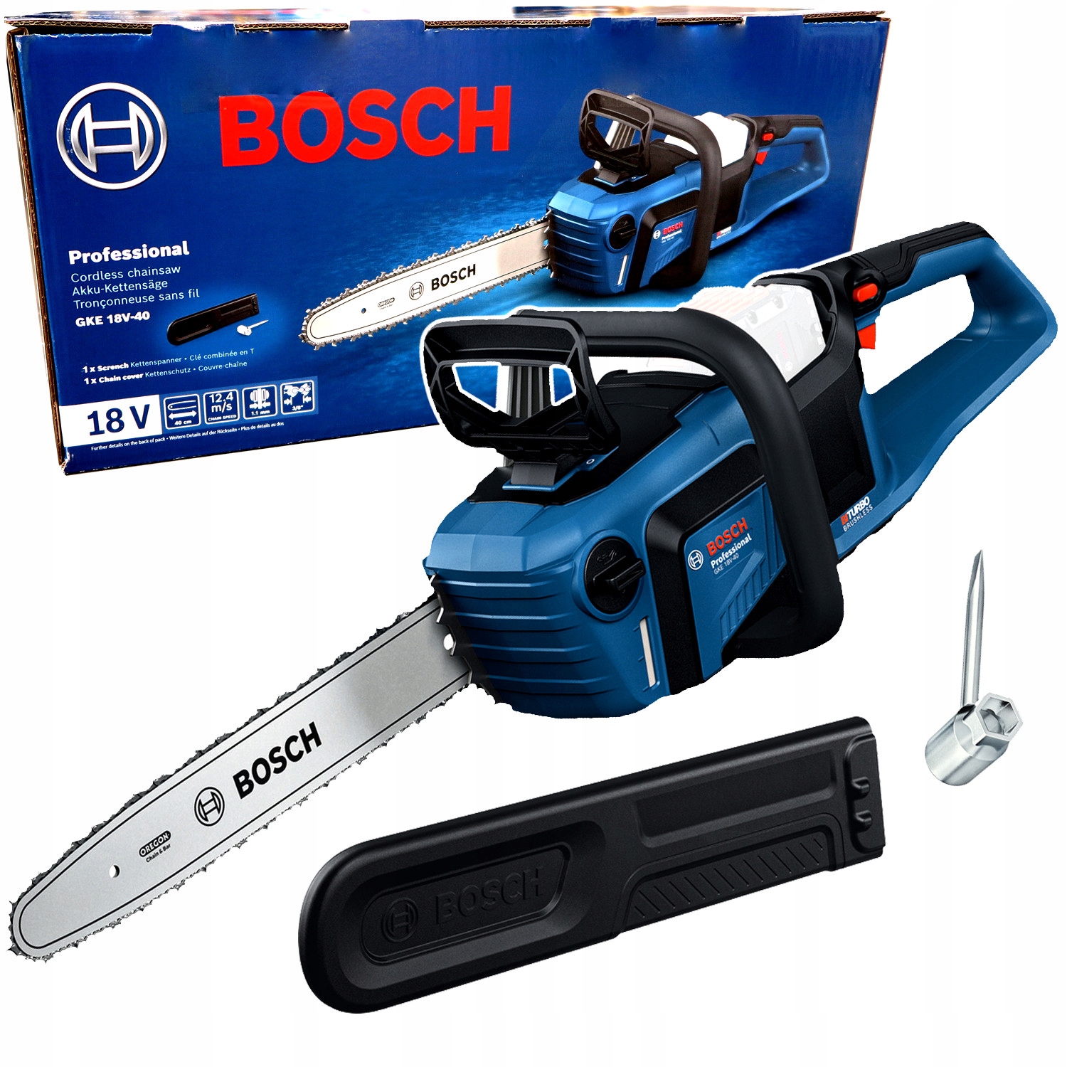 Piła pilarka łańcuchowa akumulatorowa 18V Bosch Gke 18V-40 06008D3000