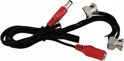 KABEL WTYK BNC+WTYK DC/WTYK BNC+GNIAZO D C 1M