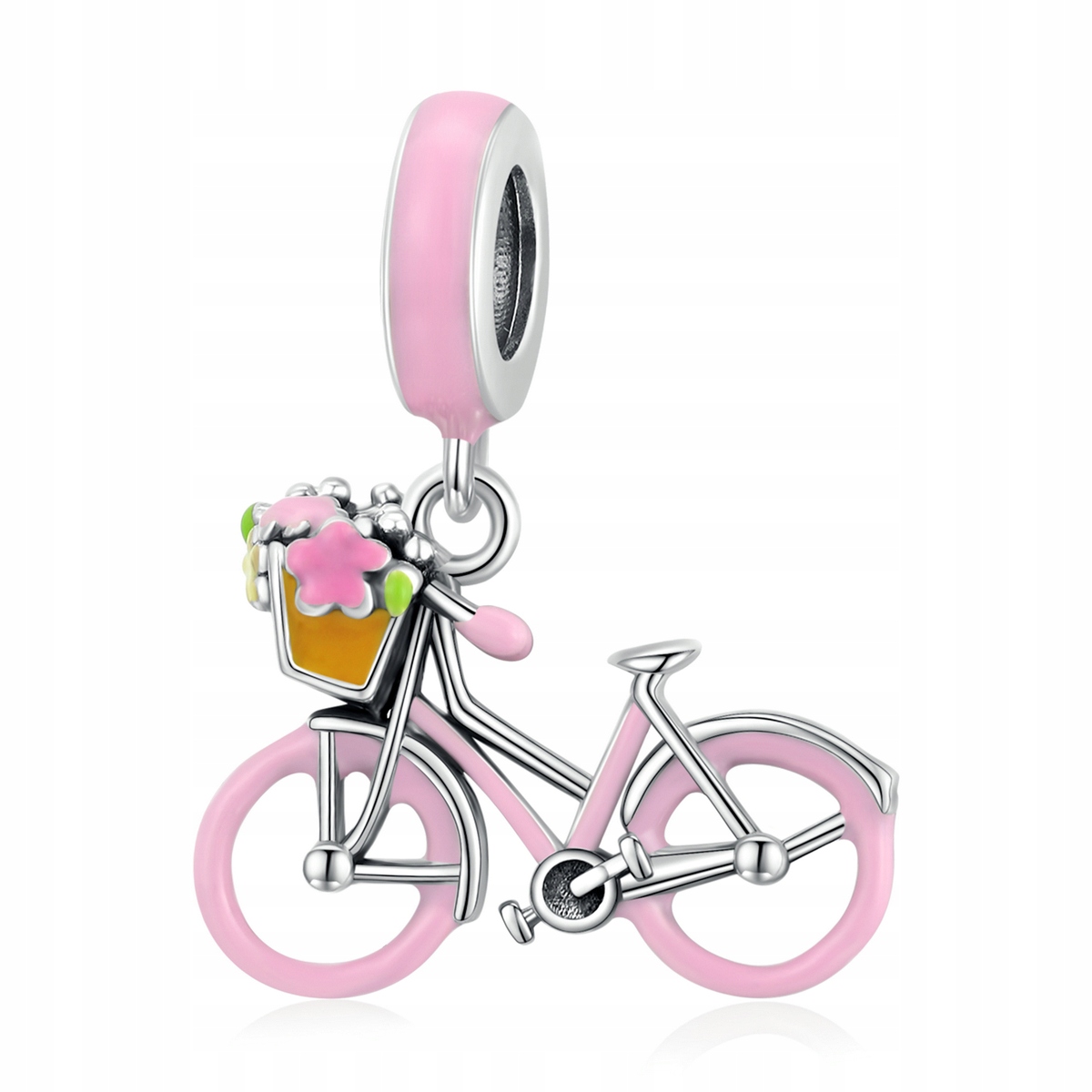 

Charms Zawieszka Koralik Bransoletki Rower srebro