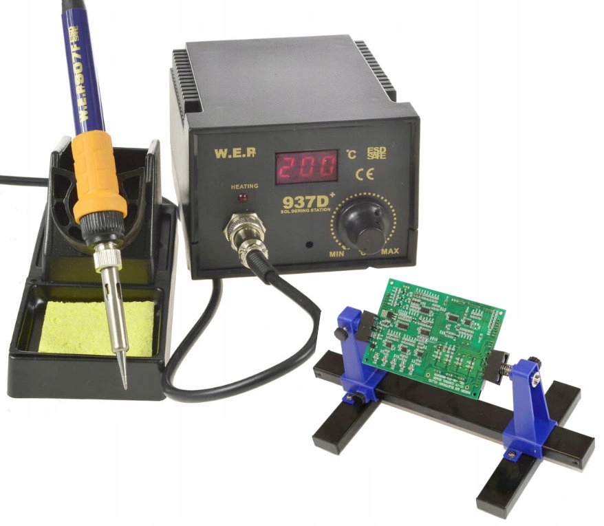 

Lutownica Grotowa Wep 937D+ 75W Uchwyt montaż Pcb