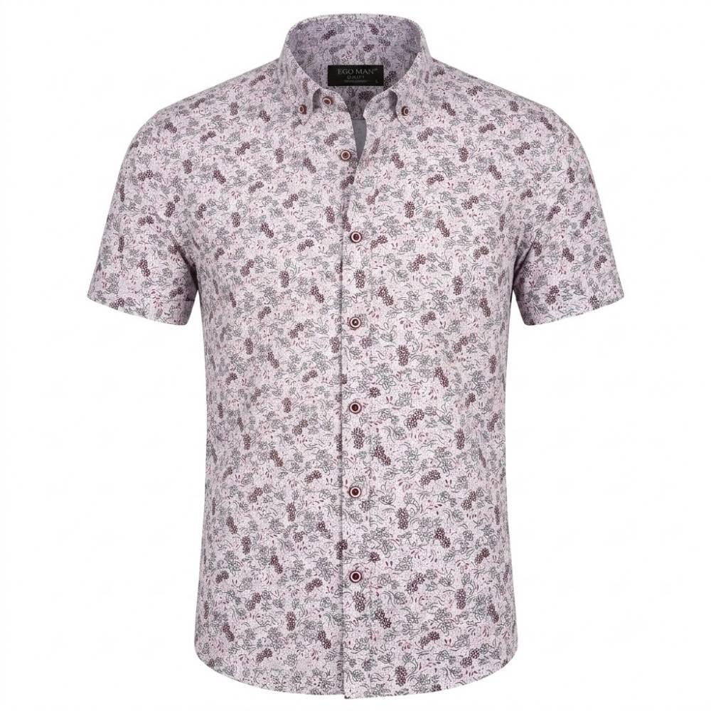 Ego Man košile pánská EKS367-1 slim fit krátký rukáv XL