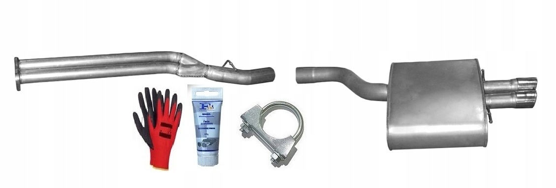 Bmw 5 E60 E61 535d 3.0 D (2004-2010) Trubka Tlumič Trubka sada bonus