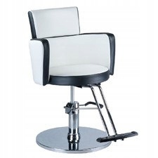 Beauty System Kadeřnické křeslo Luigi BR-3927 bílo-černé