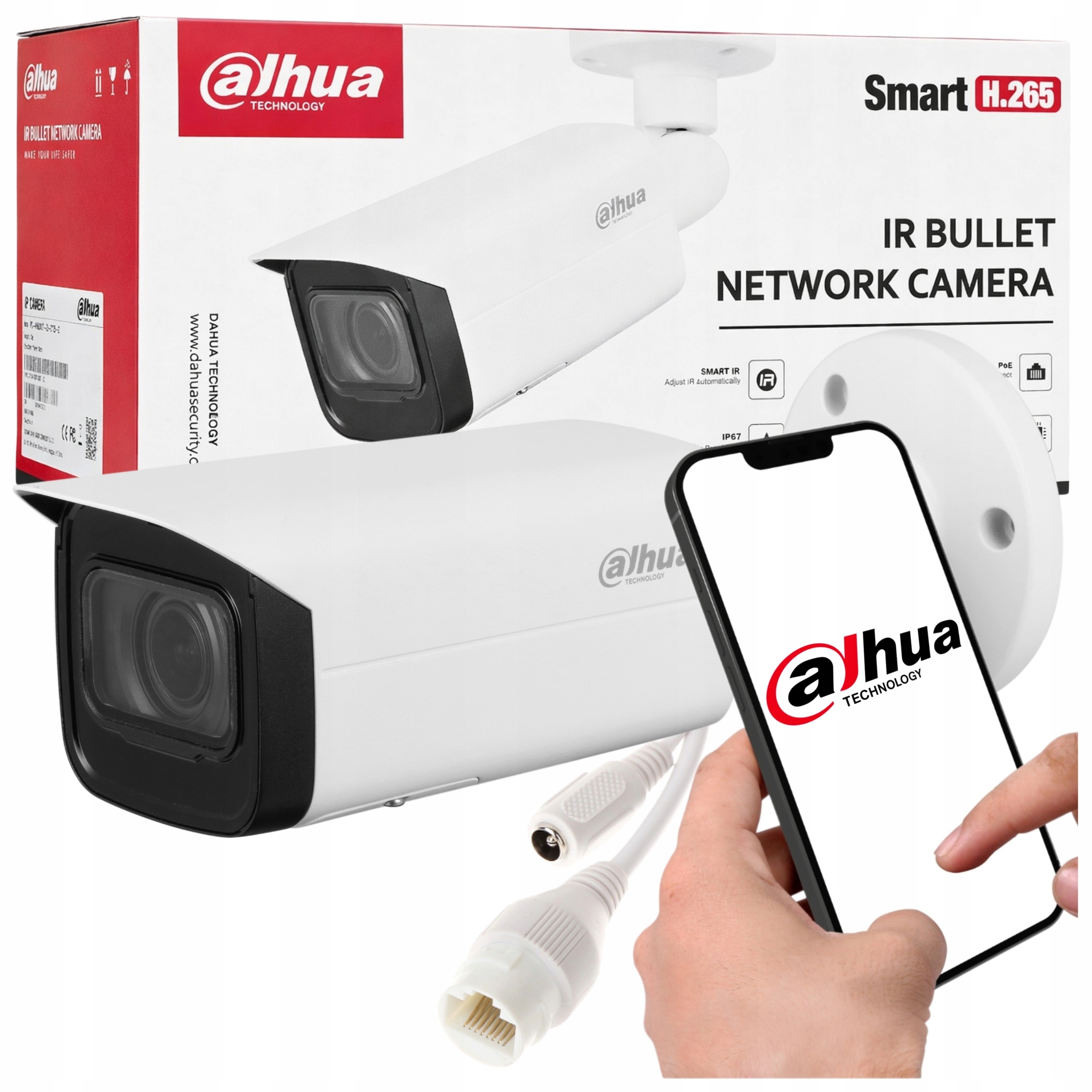 Kamera Ip Dahua IPC-HFW1431T-ZS-2812-S4 4Mpx PoE Motozoom Ir 50m Sd IP67