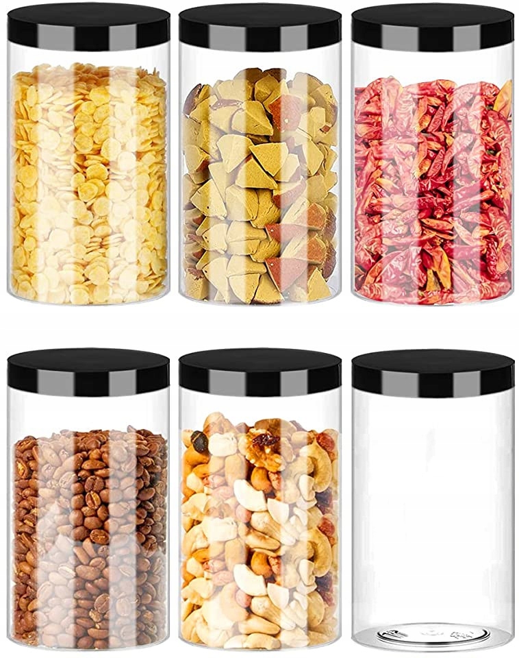 

Słoik Plastikowy Pojemnik Żywność Makaron 1,25L X6