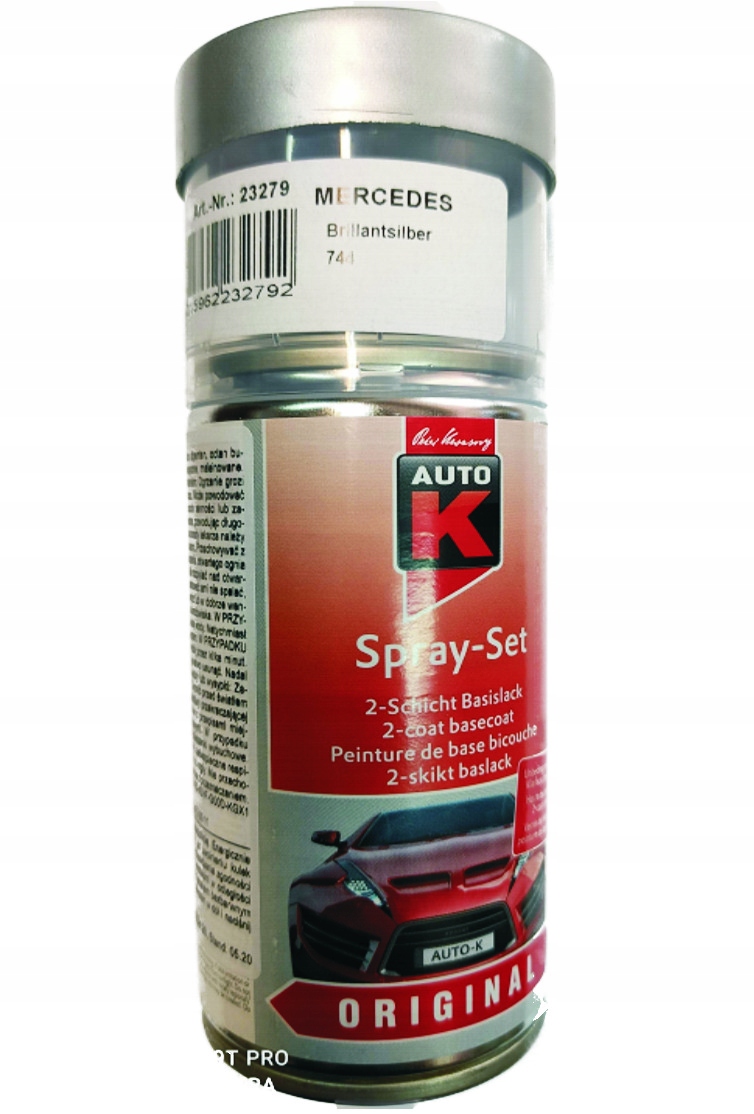 

Mercedes 744 Blillantsilber Lakier Zaprawka Spray