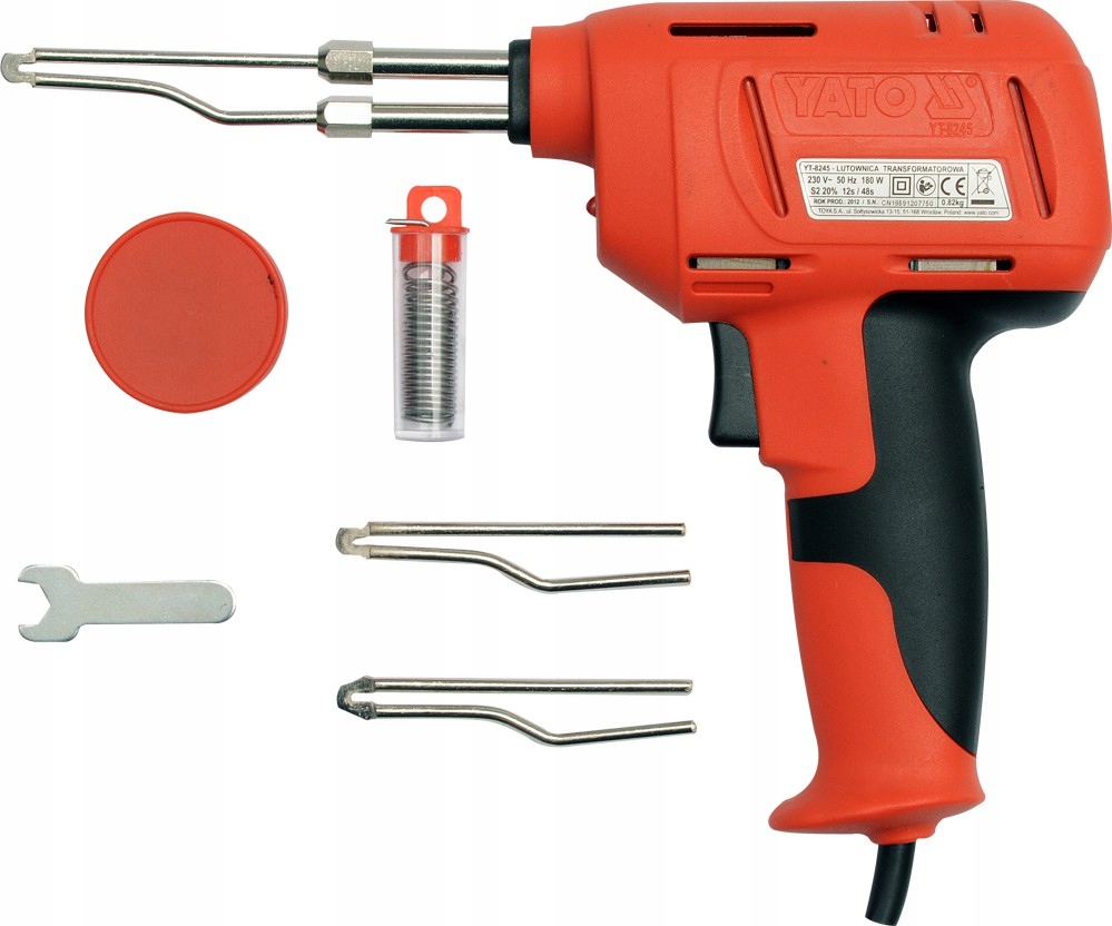 LUTOWNICA TRANSFORMATOROWA 180W YATO YT-8245 Zasilanie sieciowe