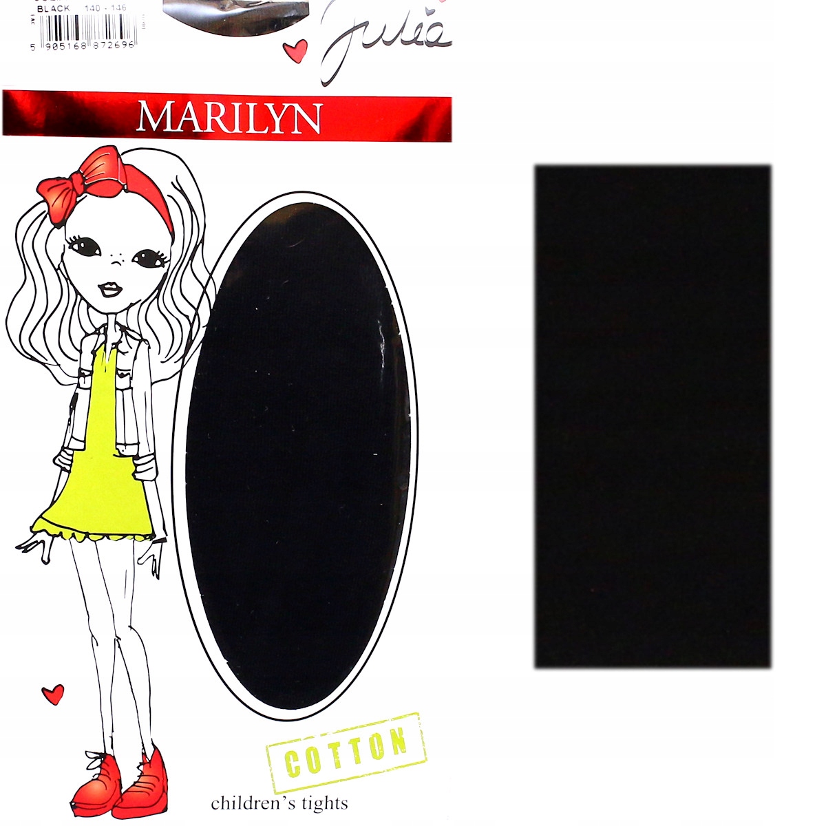 

Marilyn Julia 104/110 rajstopy bawełniane Black