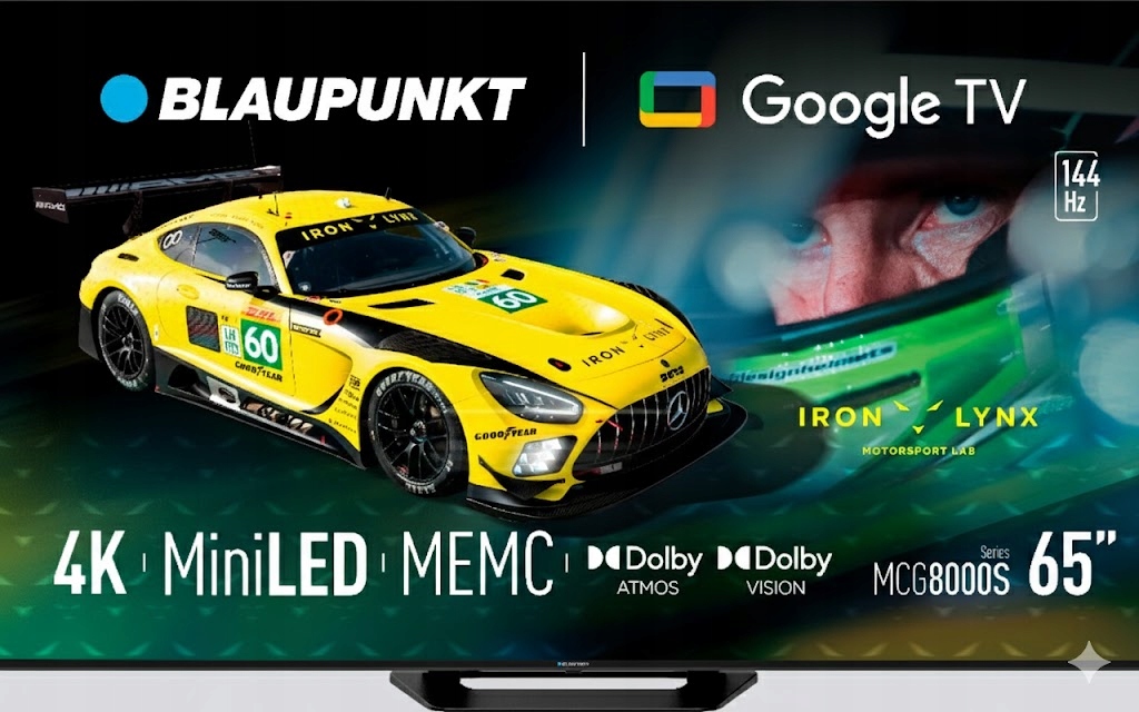 Blaupunkt 65MCG8000S Mini Led 65 Cal 4K Uhd Google Tv 144 Hz Hdr Gaming Tv