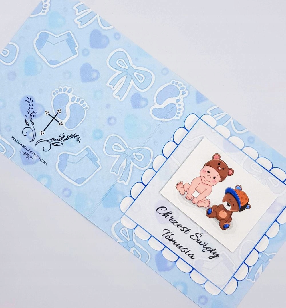 ZAPROSZENIA CHRZEST, CHRZCINY, CHŁOPIEC BŁEKIT Rodzaj chrzest