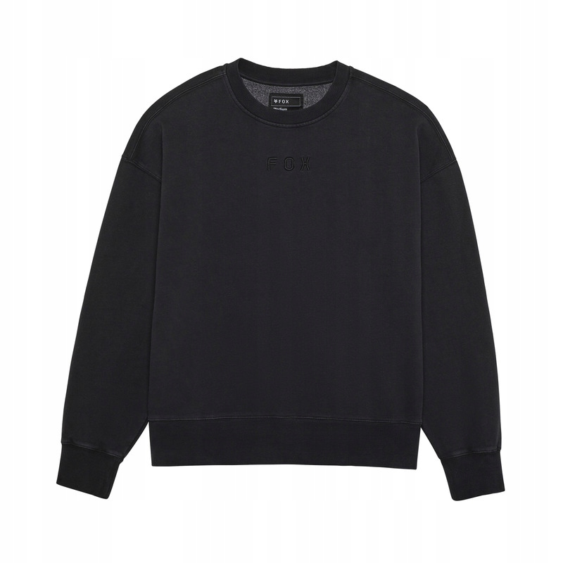 Mikina Fox Wordmark Oversized Fleece Crew Černá XL